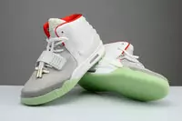 2013 nike air yeezy 2 south beach chaussures hommes new style france west white red